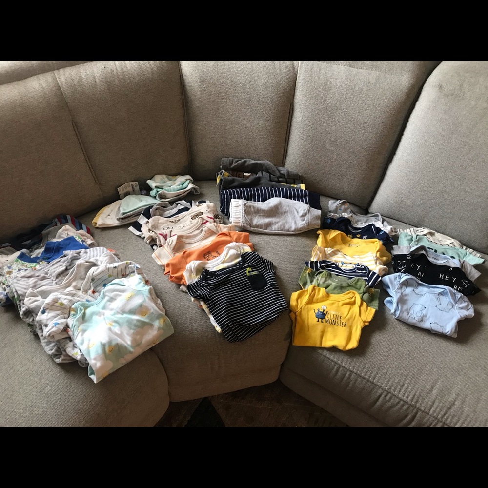 Clothes baby boy 0-3 months 40 pieces